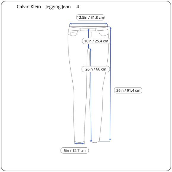 Calvin Klein Womens Jeans Size 4 High Rise Jegging Black Classic Minimal Stretch - Picture 11 of 11